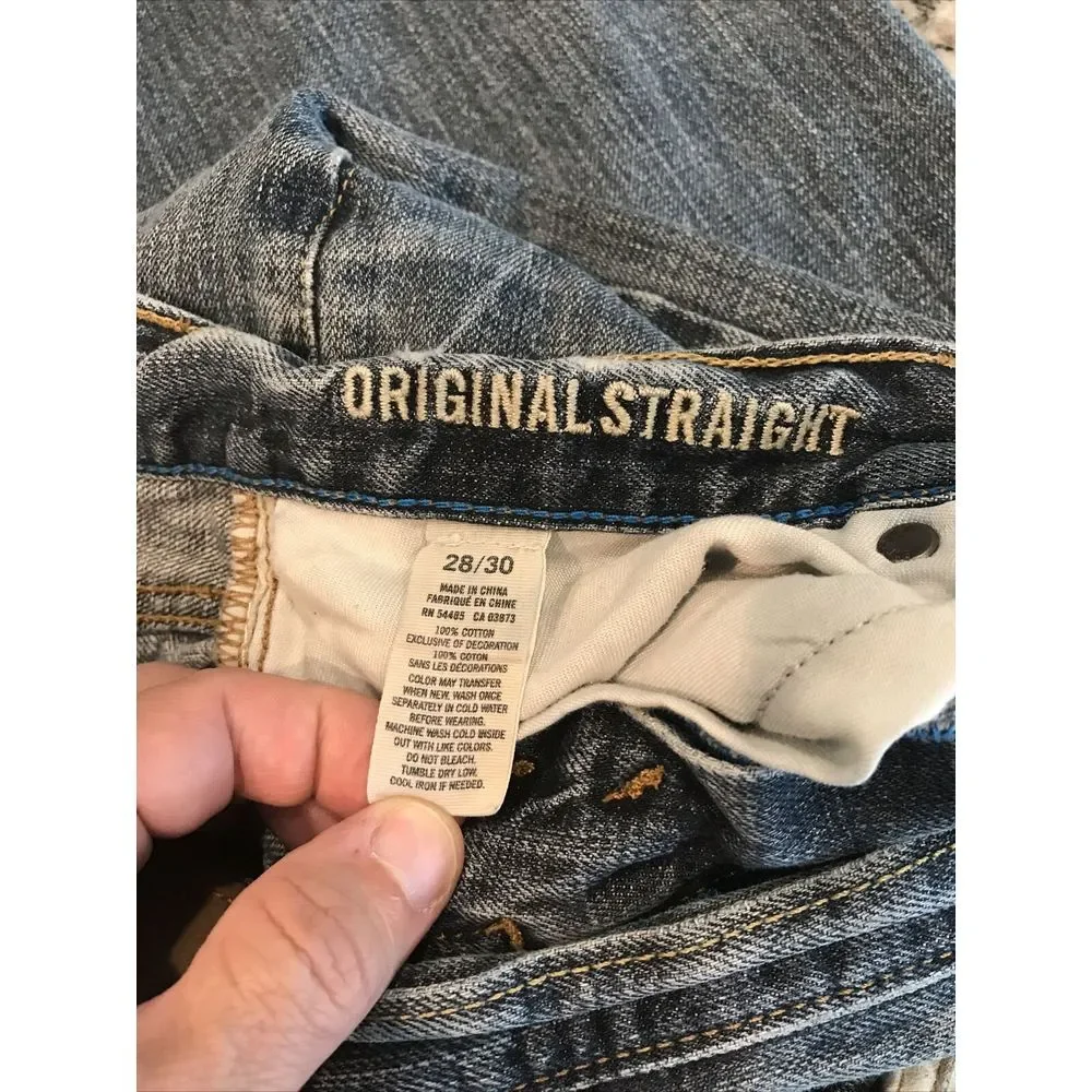 American Eagle Distressed‎ Original straight 28 x 30